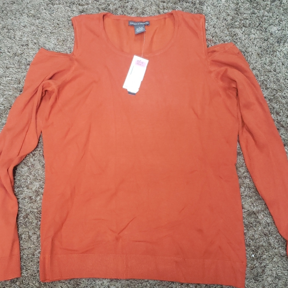 NWT LADIES SIZE LARGE ORANGE CHELSEA AND THEODORE